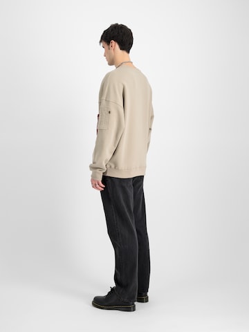 Sweat-shirt ALPHA INDUSTRIES en beige