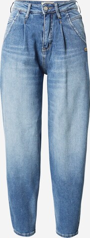 Gang Tapered Bandplooi jeans 'Silvia' in Blauw: voorkant