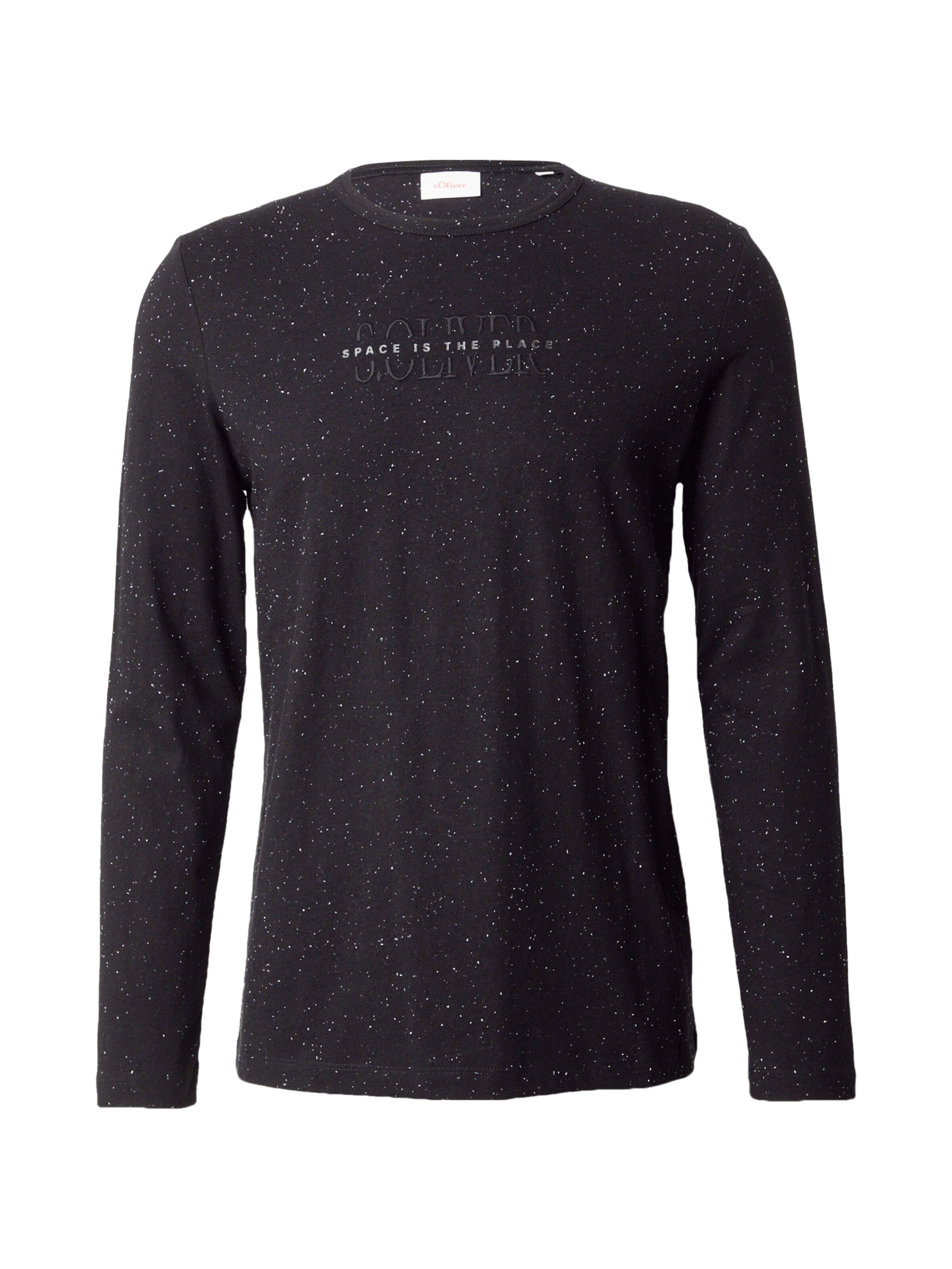 s.Oliver Μπλουζάκι σε μαύρο: μπροστά