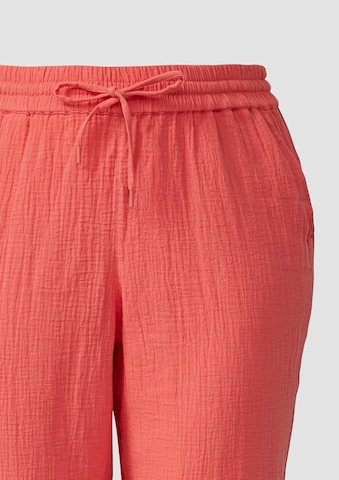 QS Wide leg Broek in Rood