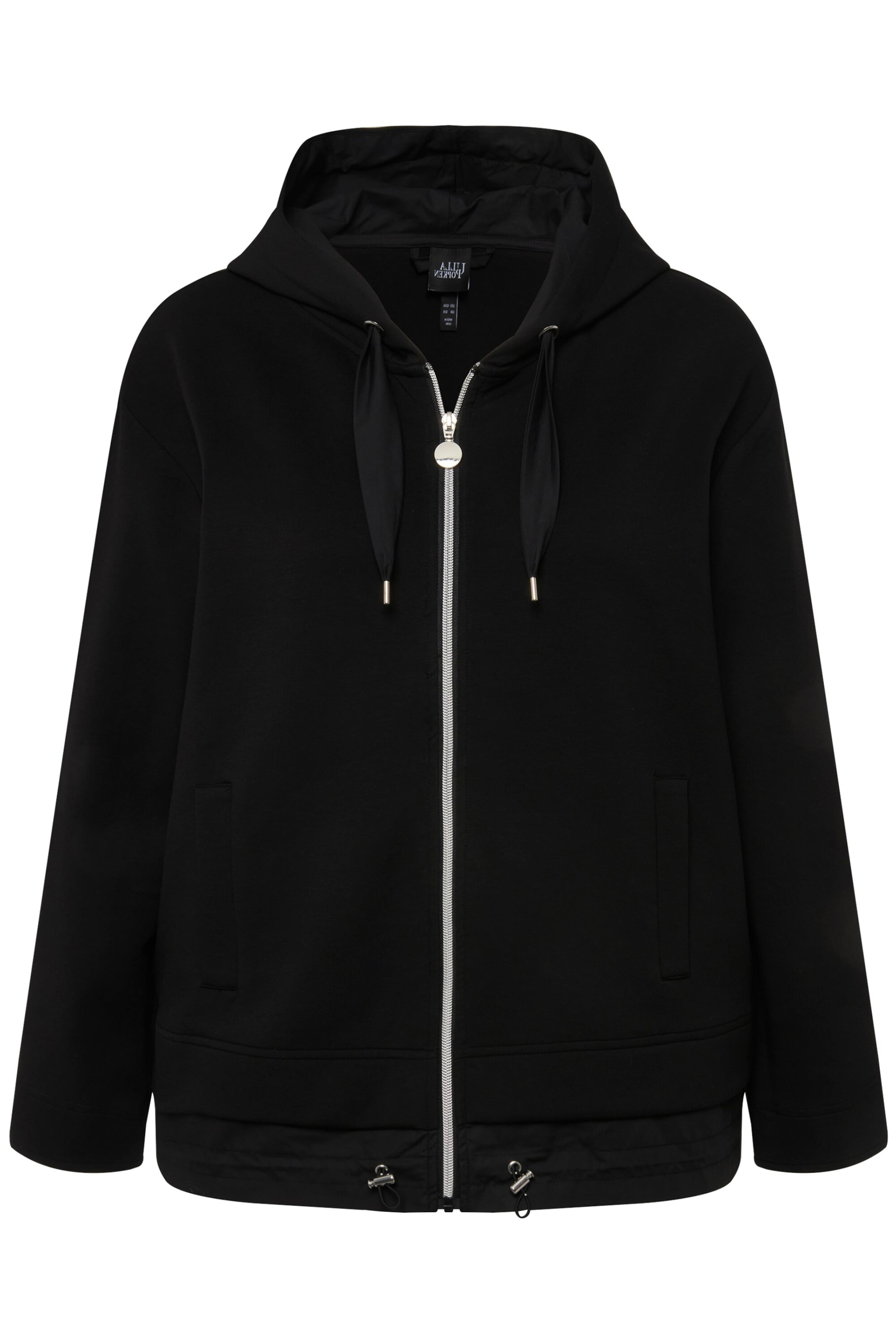 Ulla Popken Übergangsjacke in Schwarz: Vorderseite