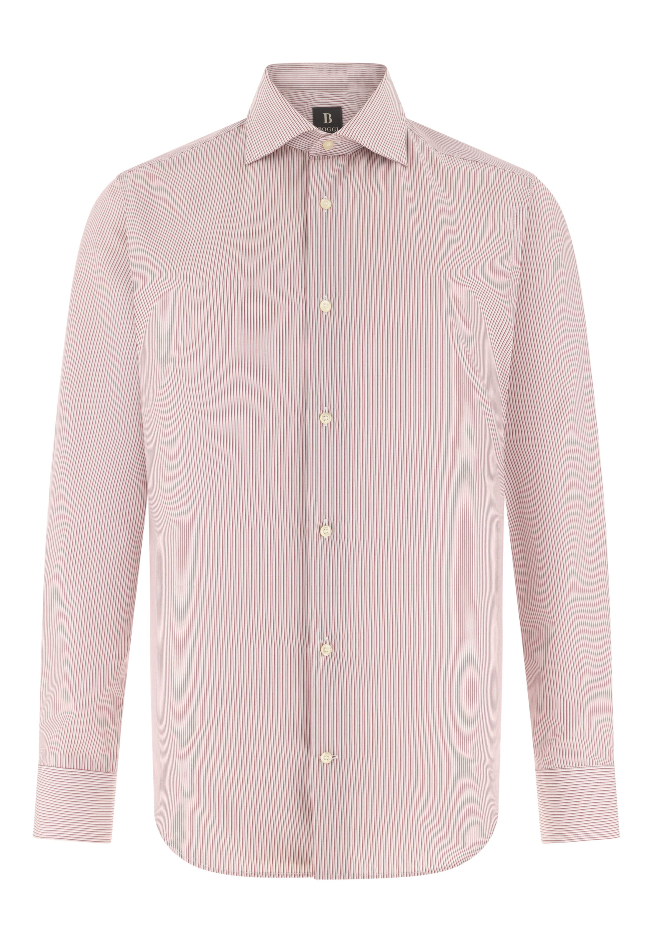 Coupe regular Chemise Boggi Milano en rouge : devant