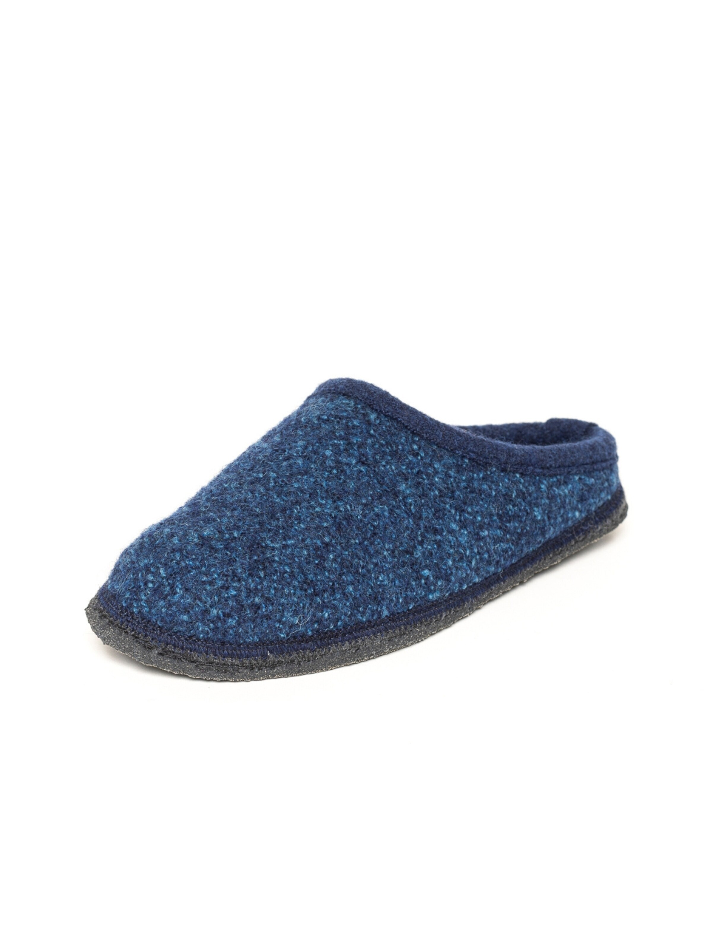 Gottstein Slippers 'Walkpantoffel Wool Venture Low' in Blue: front