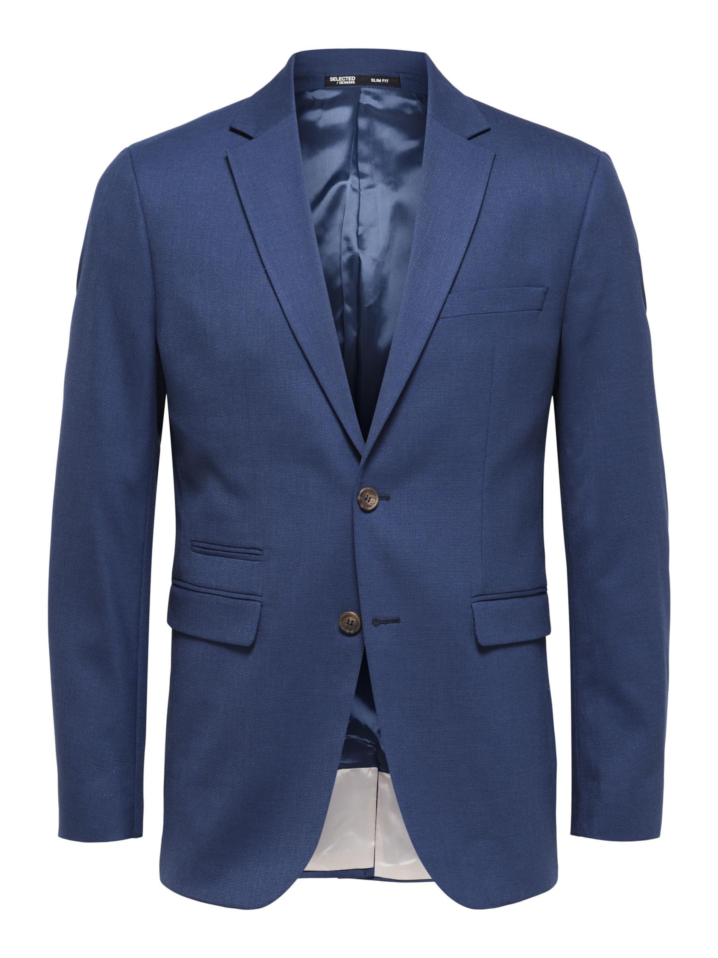 SELECTED Slim fit Colbert in Blauw: voorkant
