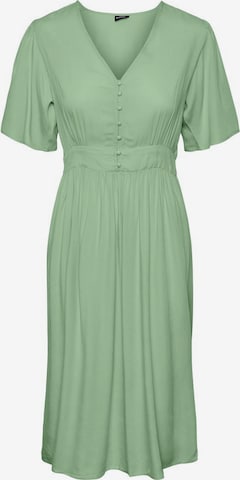 PIECES Shirt Dress in Green: front