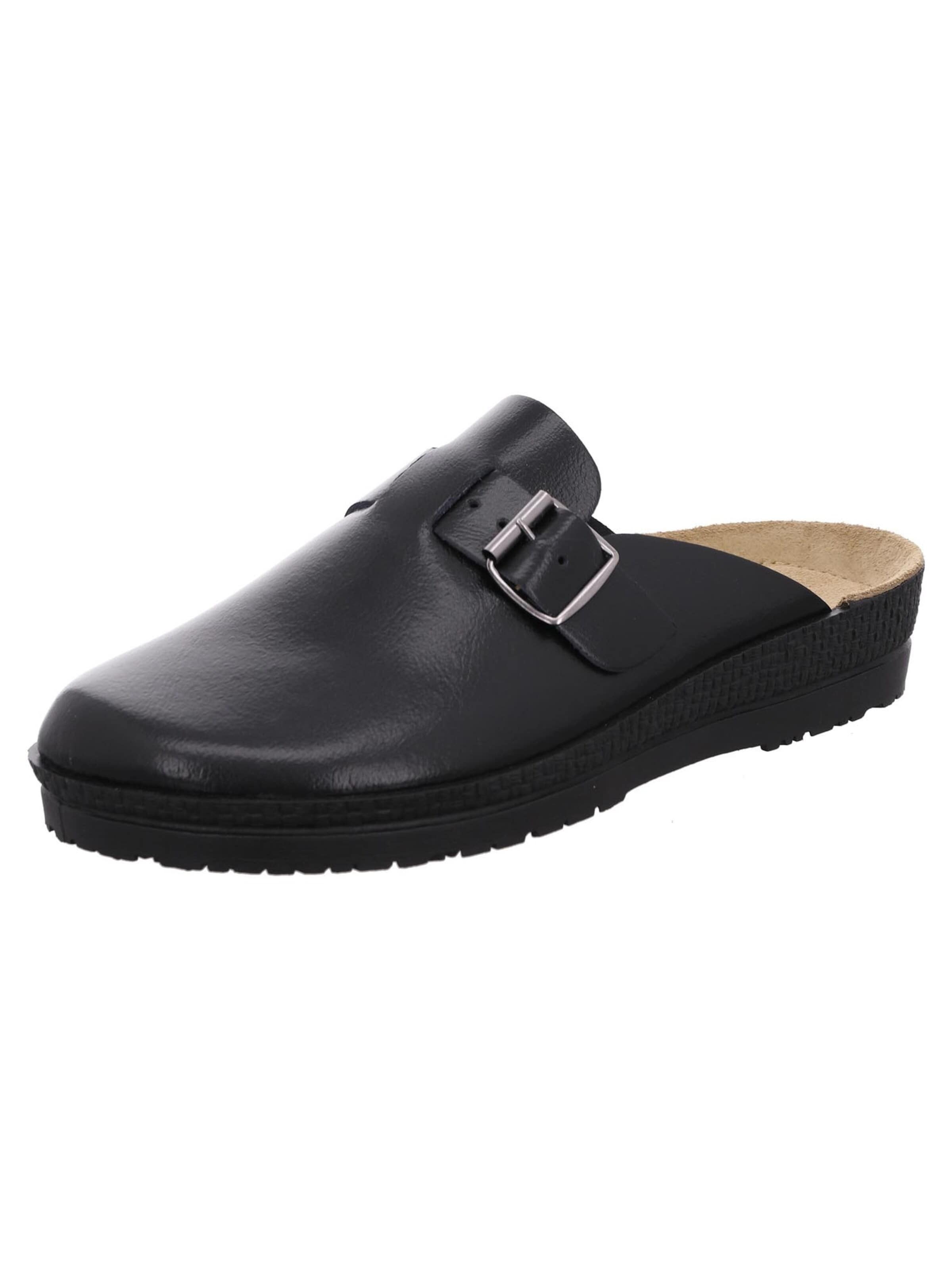 ROHDE Mules 'Neustadt' in Black: front