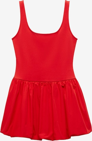 MANGO Zomerjurk 'Nube' in Rood: voorkant