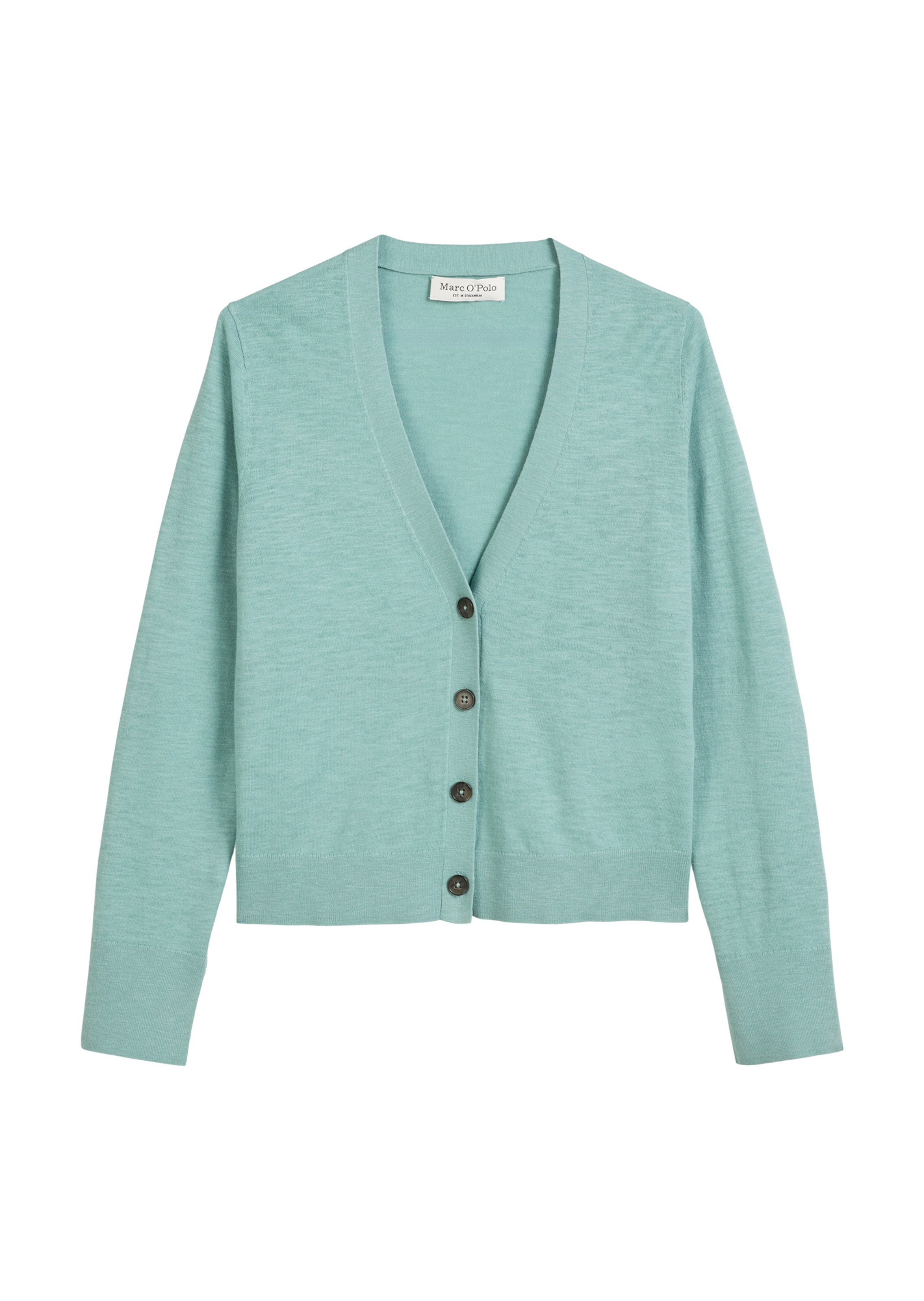 zaļš Marc O'Polo Adīta jaka: no priekšpuses