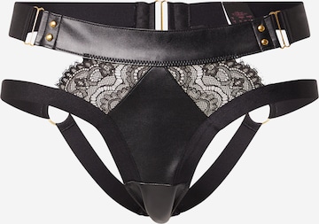 Hunkemöller - Cueca com abertura 'Occult' em preto: frente