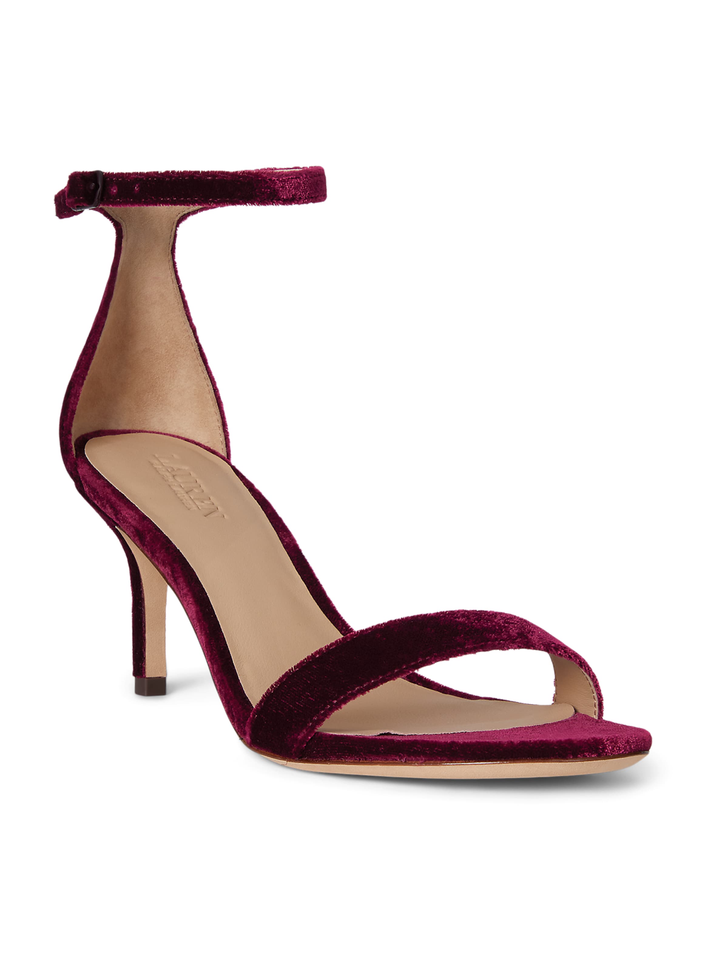 Lauren Ralph Lauren Босоножки с ремешком 'ALLIE' в Красный: спереди