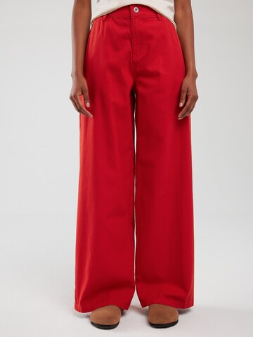 Wide leg Pantaloni 'Malu' di BIG STAR in rosso: frontale