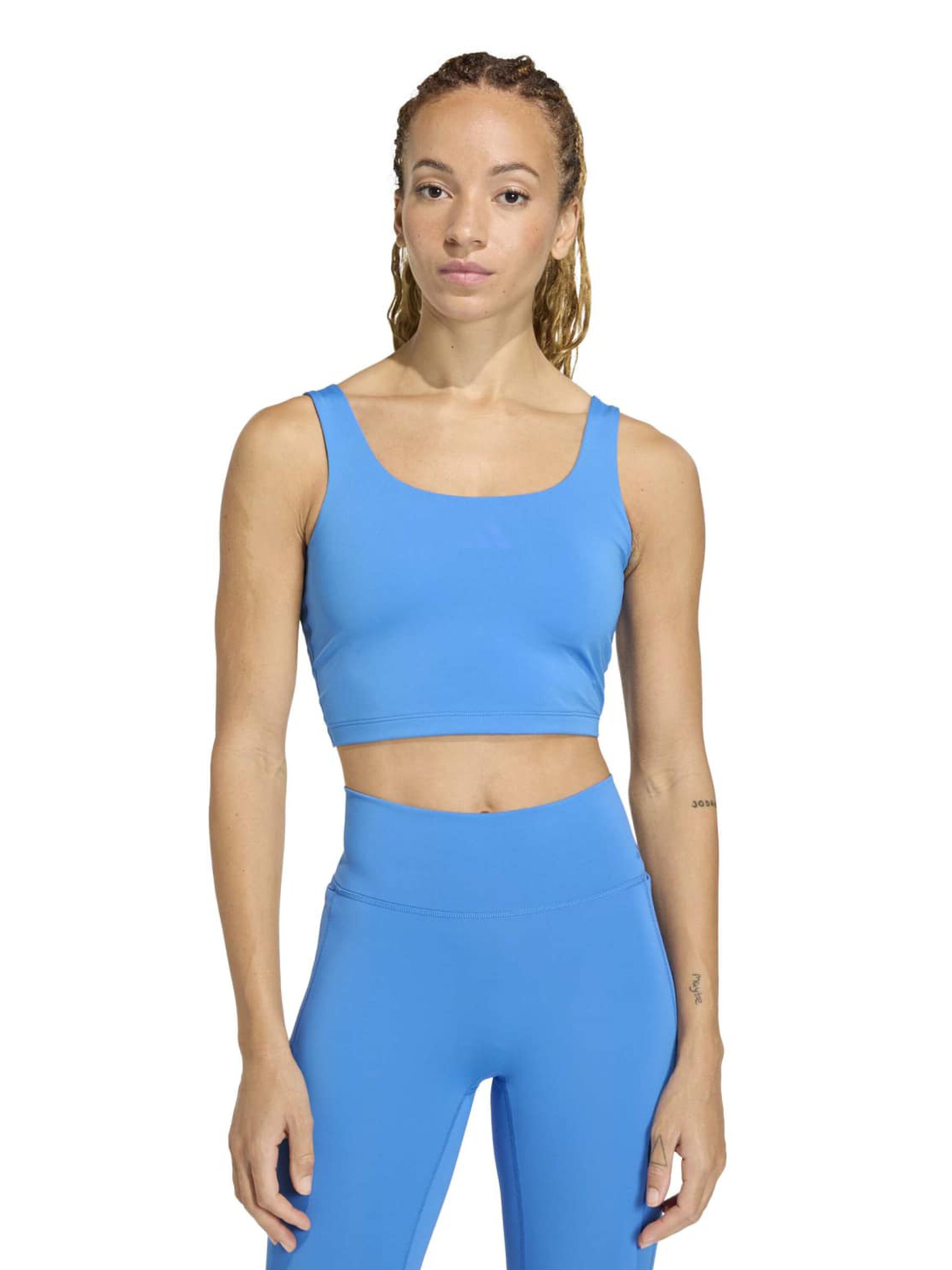 ADIDAS PERFORMANCE Bralette Sports bra 'Power' in Blue: front
