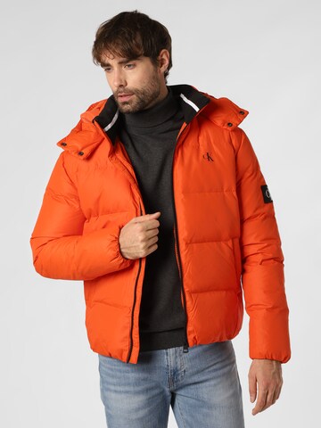 Veste d’hiver Calvin Klein Jeans en orange : devant