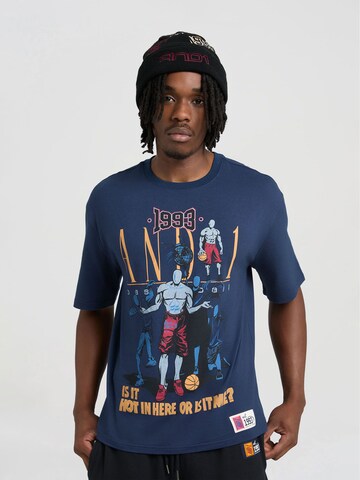 AND1 - Camiseta en azul: frente
