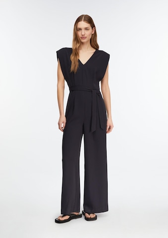 COMMA Jumpsuit in Blauw: voorkant