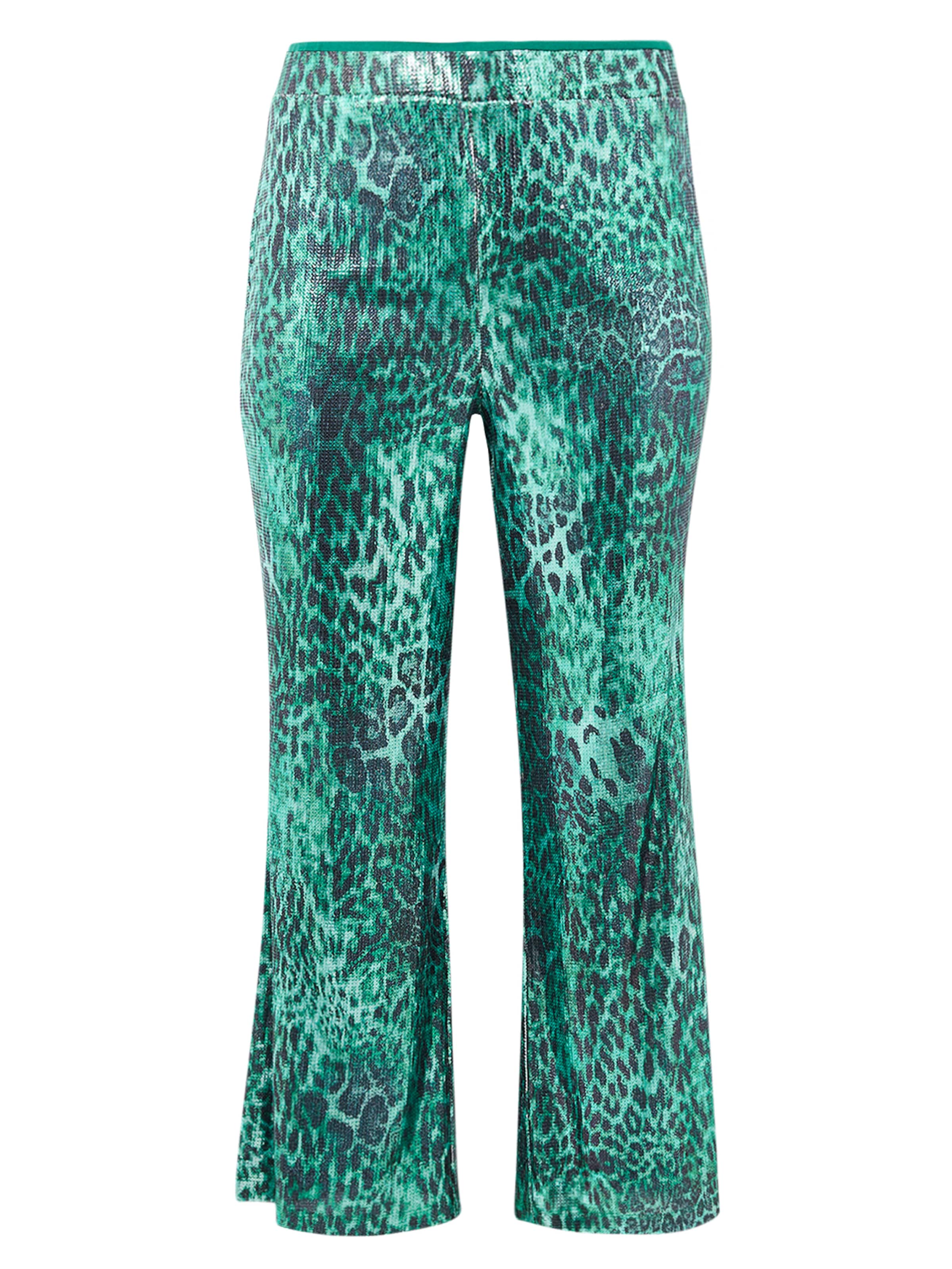 YOEK Loosefit Broek in Groen: voorkant