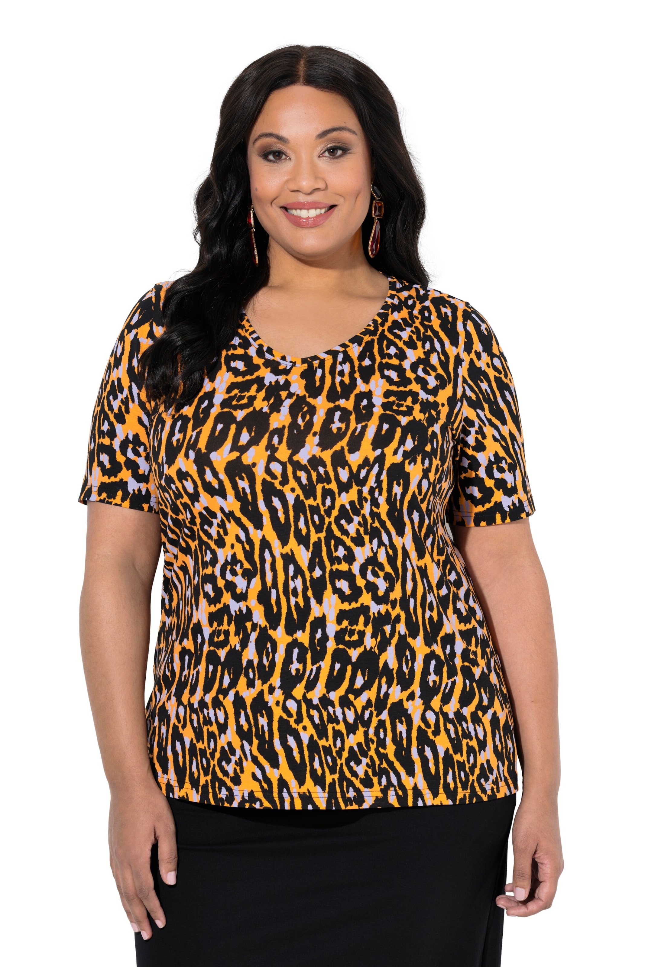 Ulla Popken Shirt in Black: front