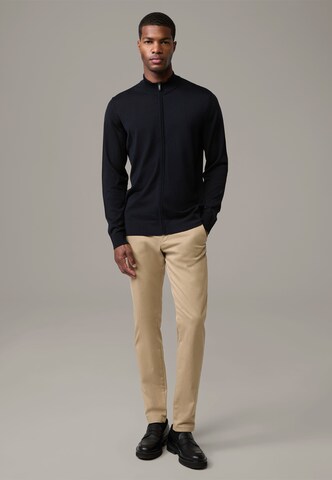 STRELLSON Gebreid vest ' Marek ' in Blauw