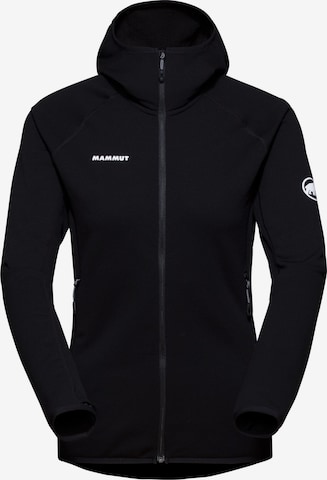 MAMMUT Funktionsfleecejacke ‘Aconcagua’ in Schwarz: Vorderseite