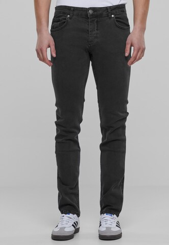 2Y Premium Slimfit Jeans in Zwart: voorkant