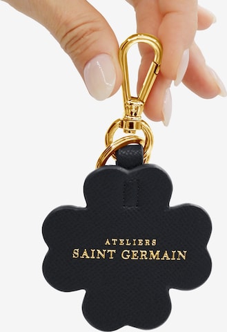 Portachiavi 'Paris Clover' di Ateliers Saint Germain in nero: frontale