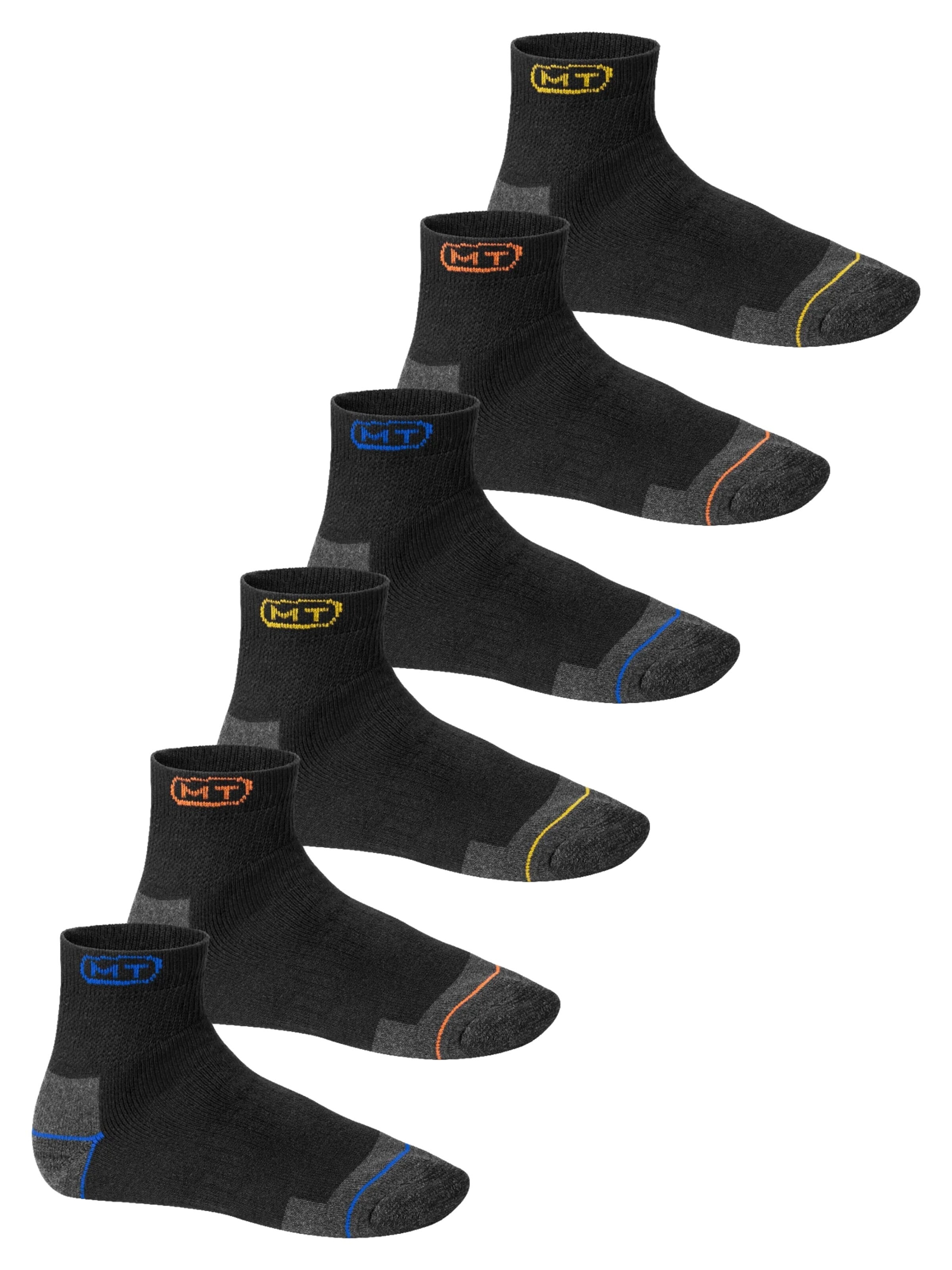 MT Ankle Socks 'Workwear' in Black: front