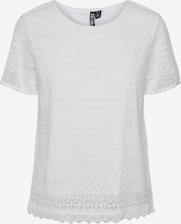 PIECES Μπλουζάκι 'Lima' σε λευκό: μπροστά