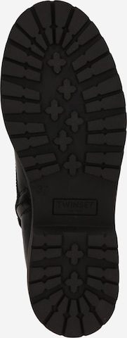 Twinset Lace-up bootie in Black