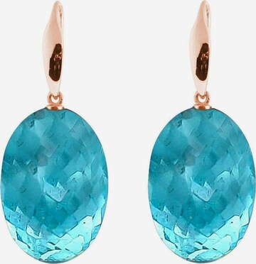 Boucles d'oreilles Gemshine en bleu : devant