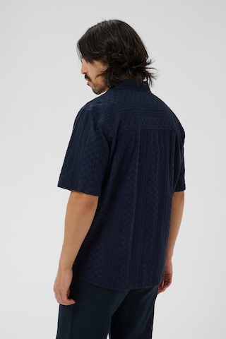 Coupe regular Chemise 'Klampo' Matinique en bleu