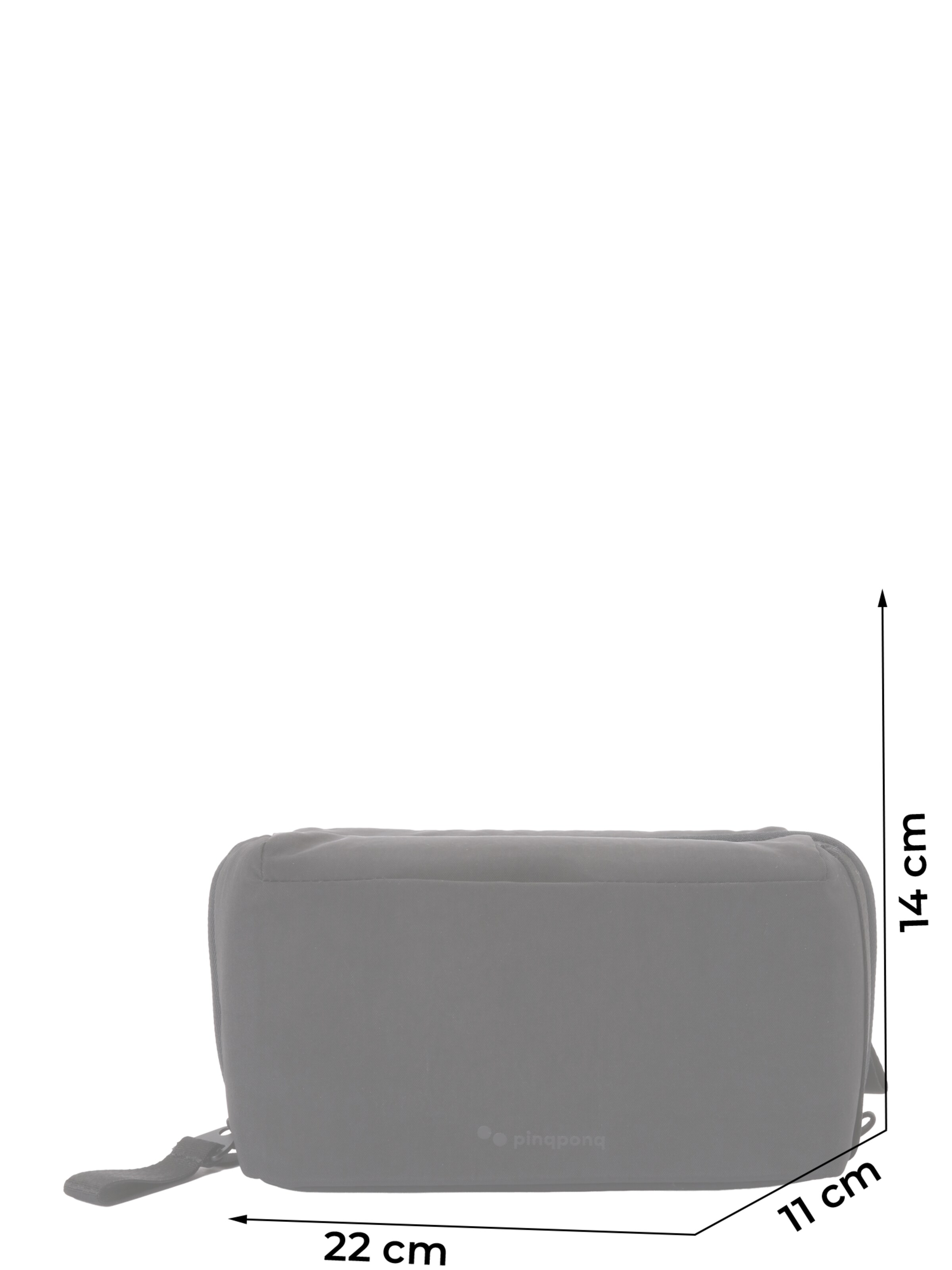 pinqponq Toaletná taška - Čierna