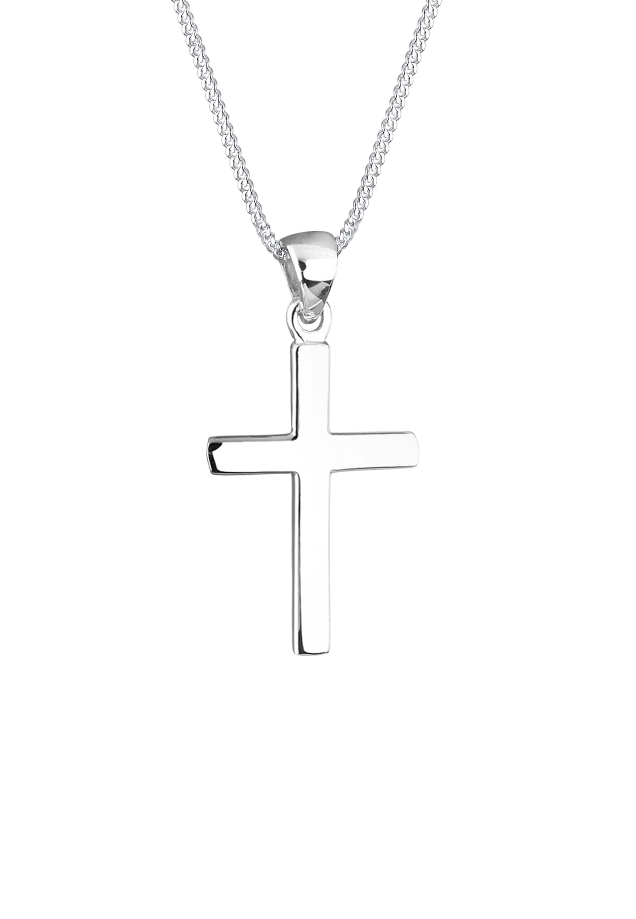 ELLI Halsband 'Kreuz' i silver