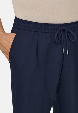 Coupe slim Pantalon à pince Boggi Milano en bleu