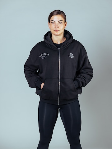 Lifters Zip-Up Hoodie in Black