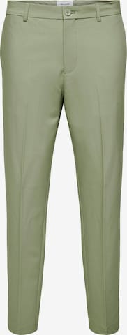 Only & Sons Regular Pleated Pants 'Eve' in Green: front