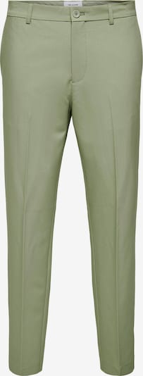 Only & Sons Pantalon à plis 'Eve' en vert, Vue avec produit