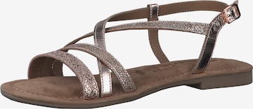 TAMARIS Strap sandal in Gold: front