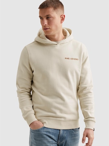PME Legend Sweatshirt 'PME LEGEND - Hoodie with back artwork' in Beige: voorkant