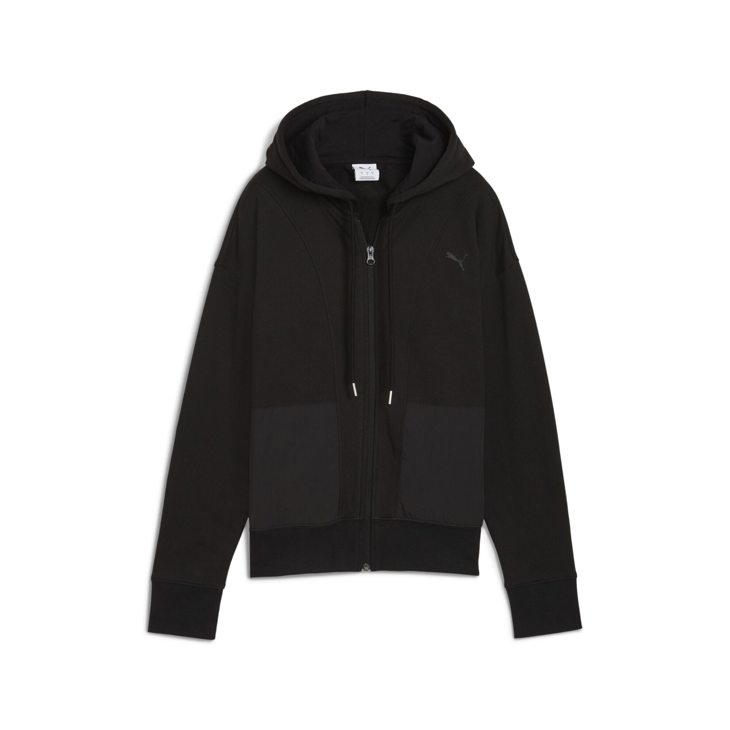 PUMA Sweatjacke in Schwarz: Vorderseite