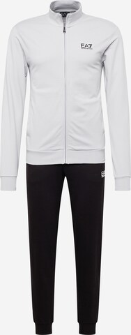 Tuta da jogging di EA7 Emporio Armani in bianco: frontale