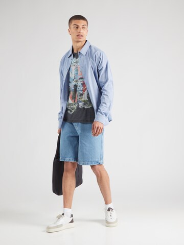 CAMP DAVID T-Shirt in Schwarz
