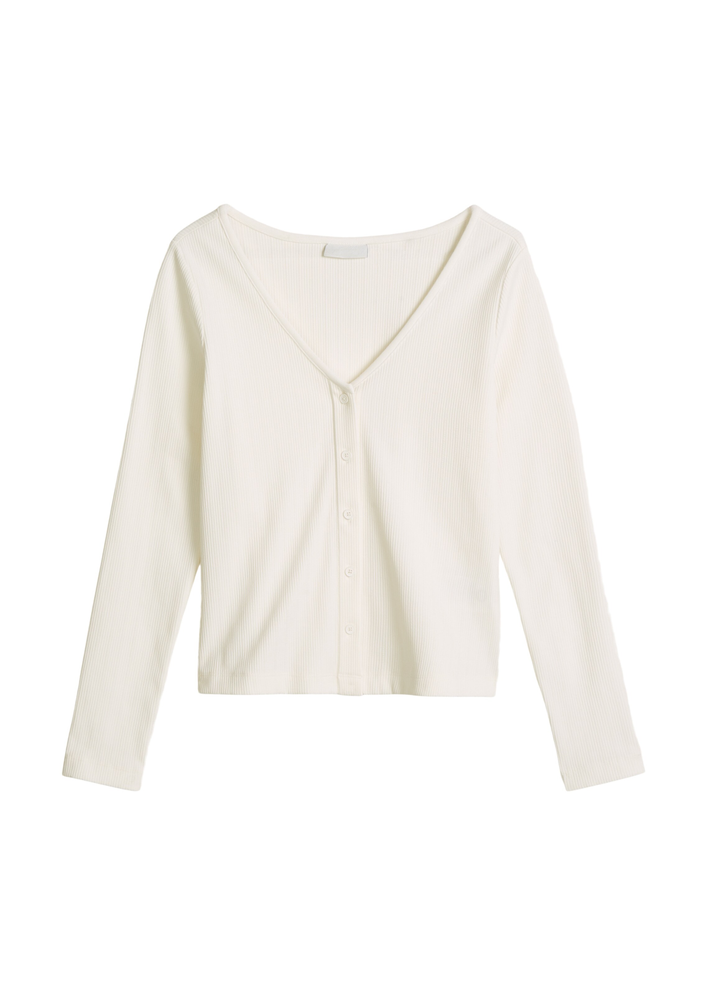 Marc O'Polo DENIM Gebreid vest in Wit: voorkant