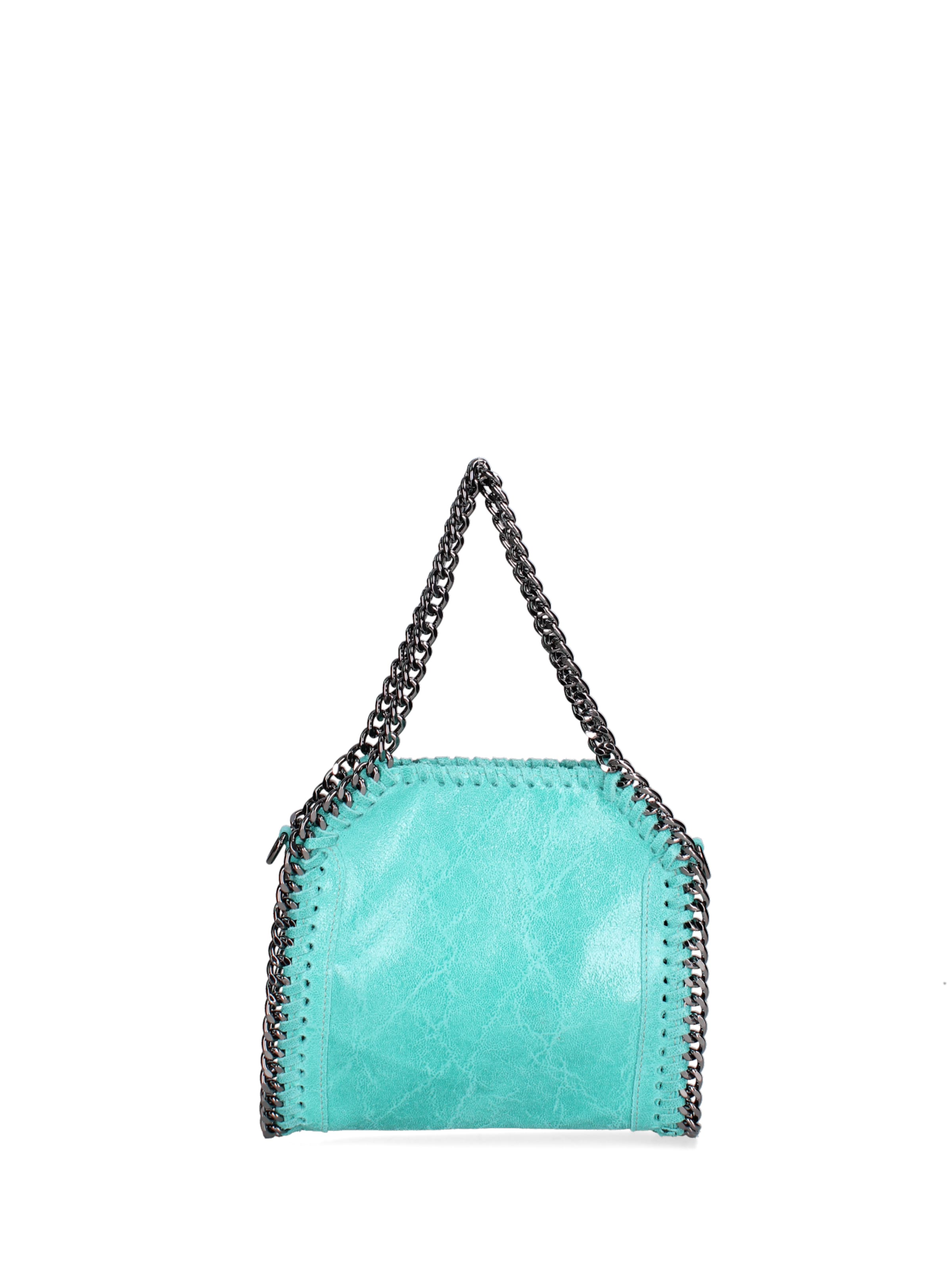 Borsa a mano 'Borsa a mano donna pelle scamosciata stampata con zip - Zefira Chic' di Gave Lux in blu: frontale