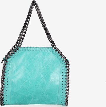 Borsa a mano 'Borsa a mano donna pelle scamosciata stampata con zip - Zefira Chic' di Gave Lux in blu: frontale