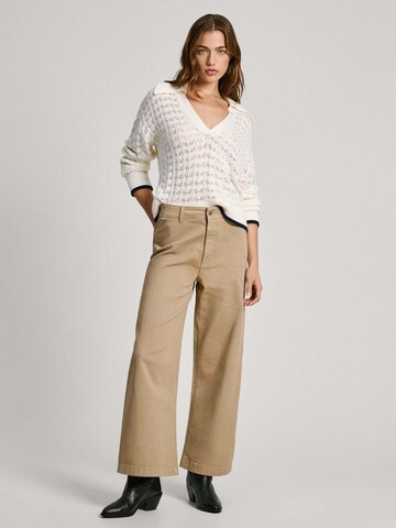 Pepe Jeans Wide leg Jeans 'TANIA' in Beige