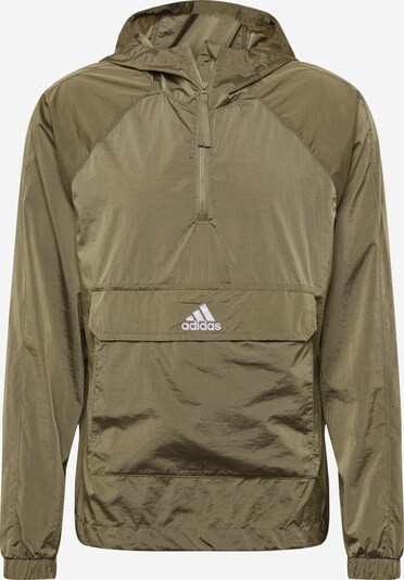 ADIDAS PERFORMANCE Sportjas in de kleur Kaki / Wit, Productweergave