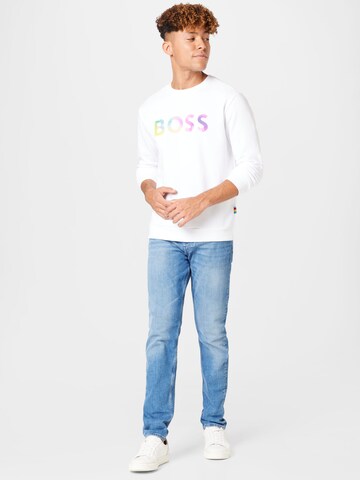 BOSS Sweatshirt 'Equal' in White