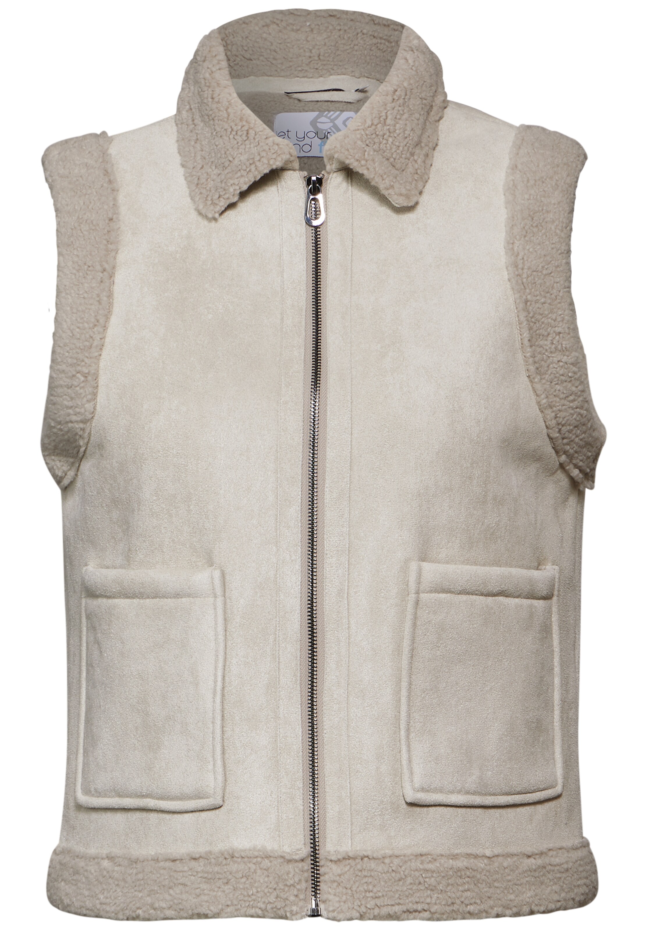 CECIL Vest in Grey: front