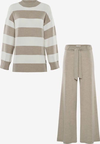 Abito da casa 'LOUNGEWEAR SET - Pullover Felia & Pants Bailey' di YOU LOOK PERFECT in grigio: frontale