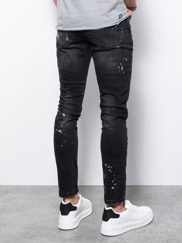 Ombre Slimfit Jeans in Schwarz